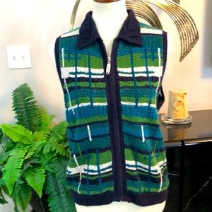 SZ S TM  sport. ZIP UP VEST  COLLARED